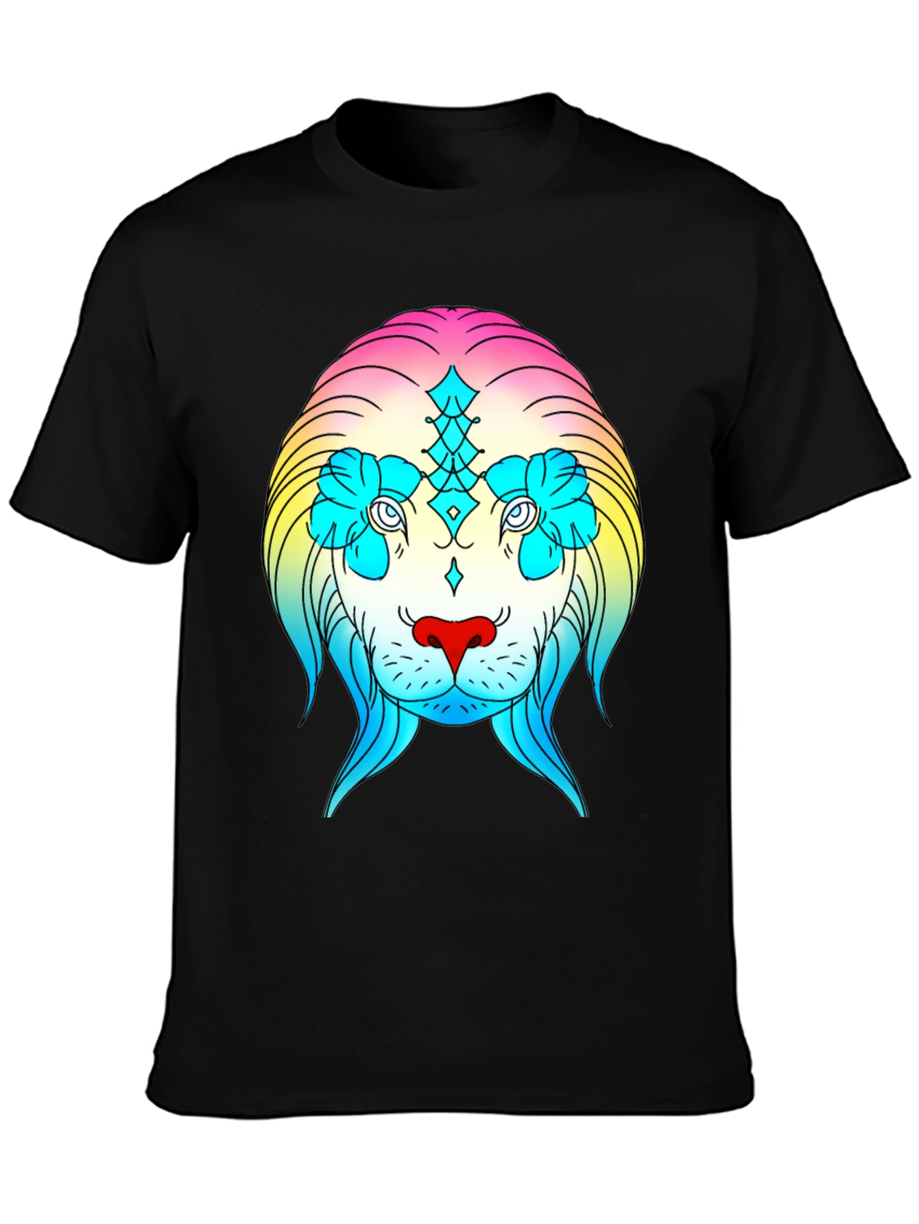 Rainbow Lion Graphic Tee - Stylish Streetwear