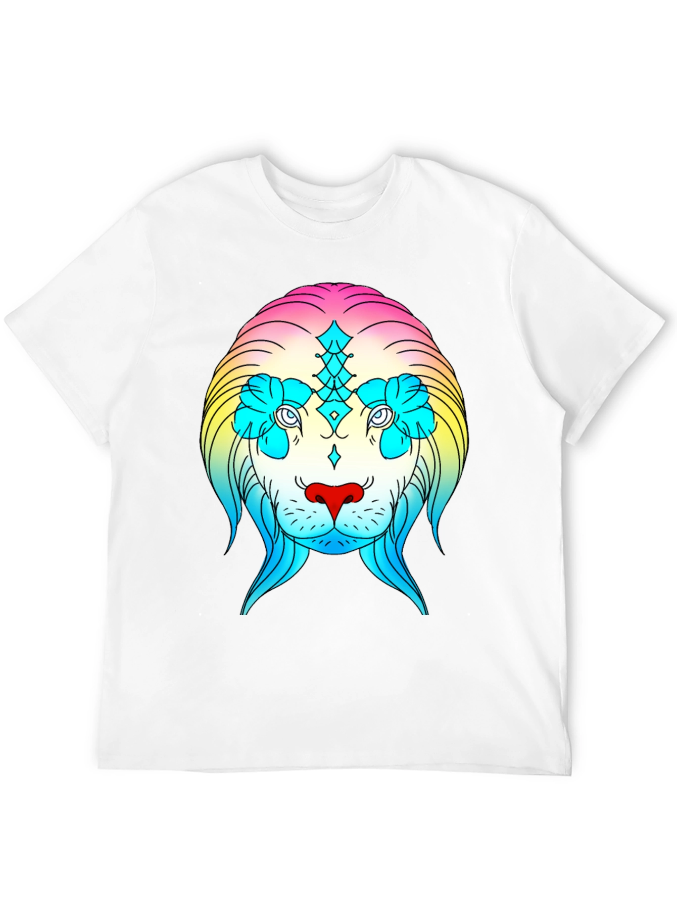 Rainbow Lion Graphic Tee - Stylish Streetwear