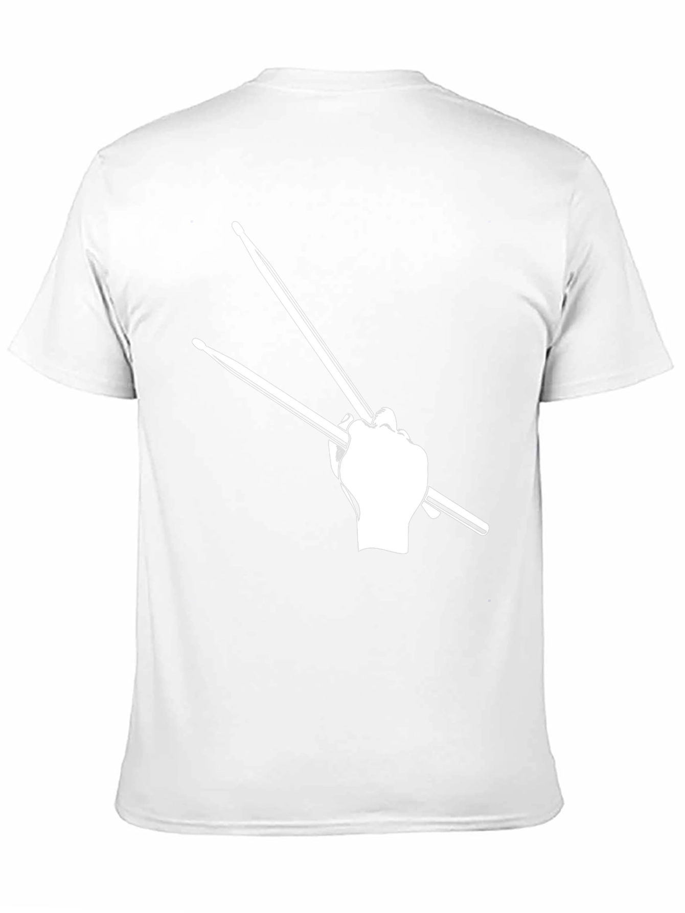 Drummer Graphic T-Shirt - Black Casual