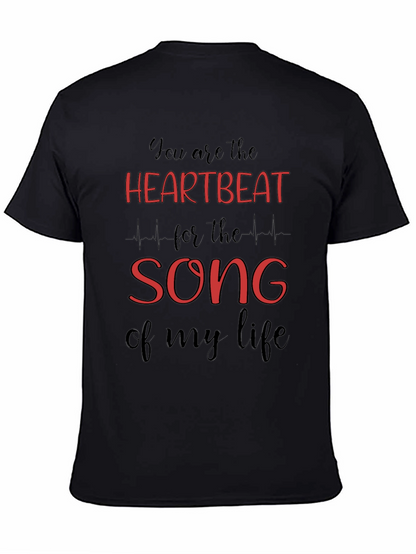 Heartbeat Song Graphic Tee - Black T-Shirt