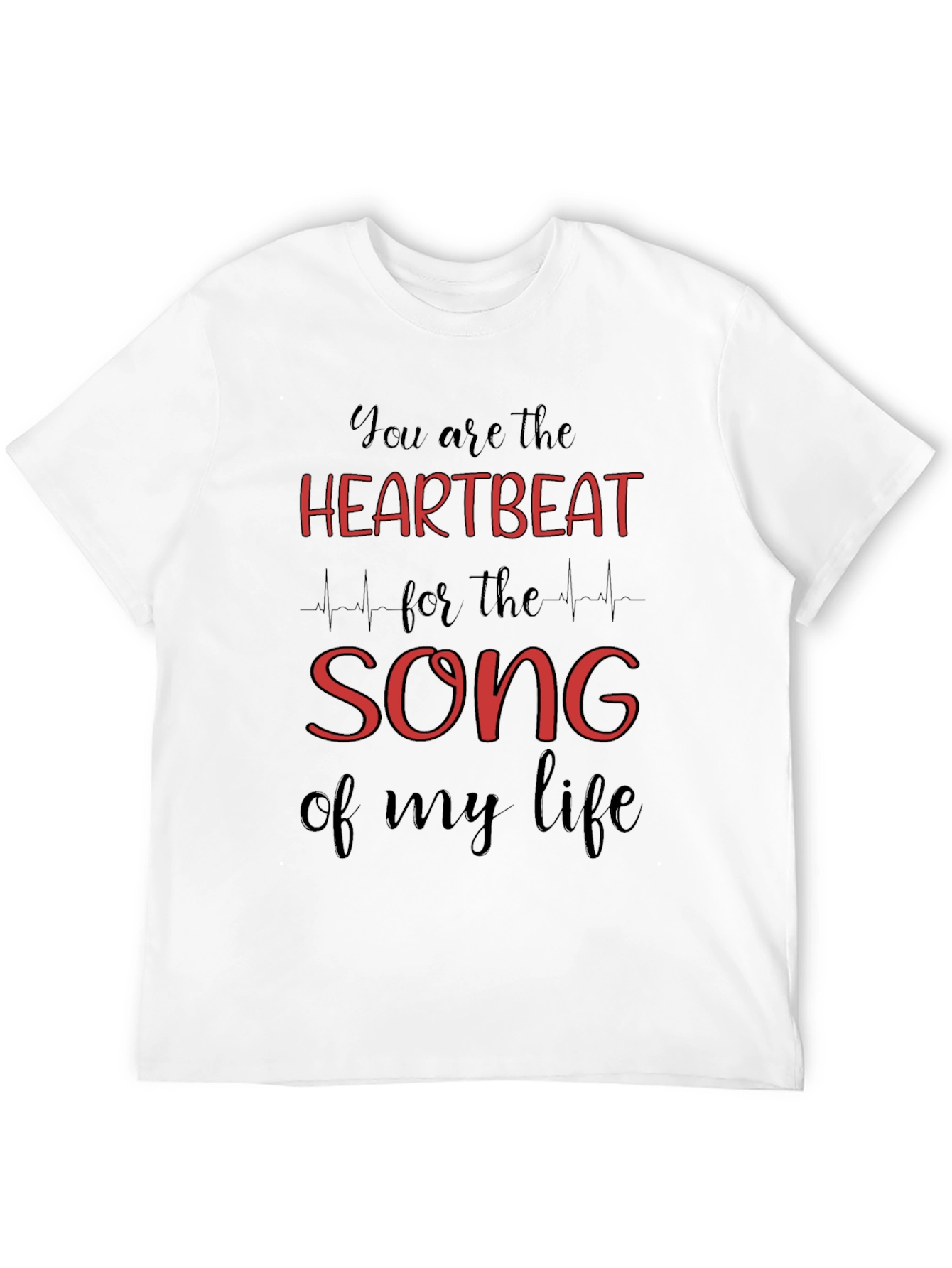 Heartbeat Song Graphic Tee - Black T-Shirt