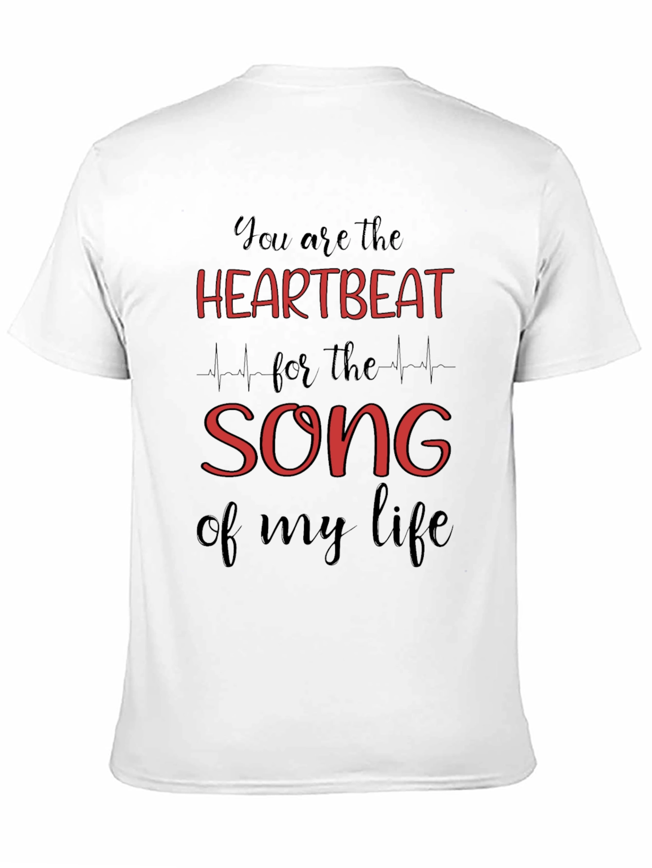 Heartbeat Song Graphic Tee - Black T-Shirt