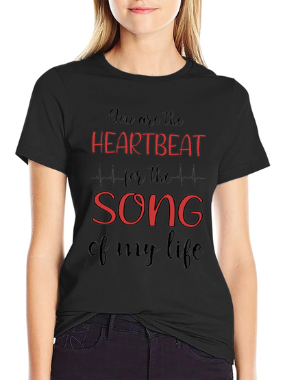 Heartbeat Song Graphic Tee - Black T-Shirt