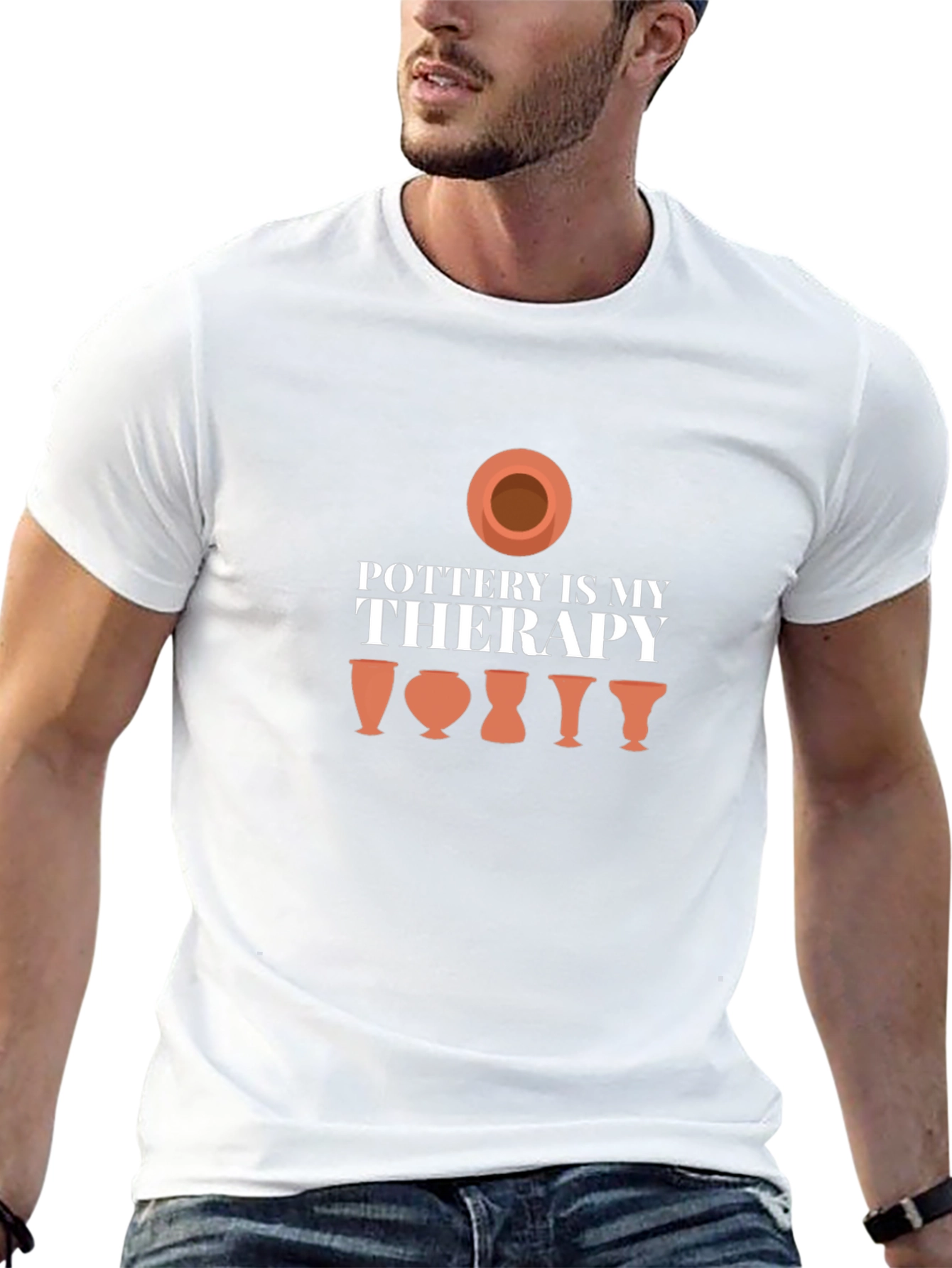 Pottery is My Therapy Graphic T-Shirt