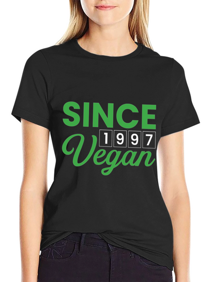 Vegan Since 1997 Black Graphic T-Shirt