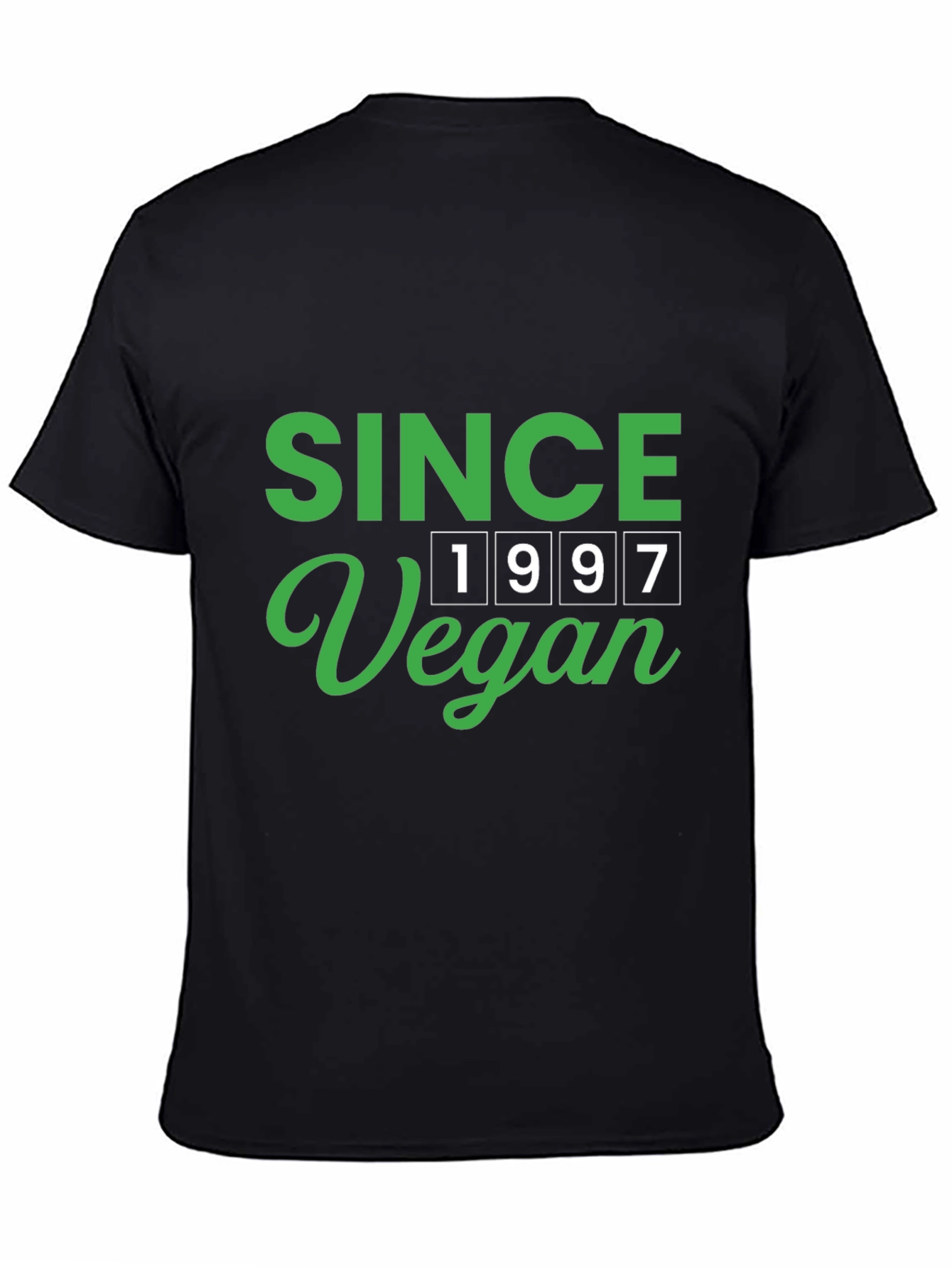 Vegan Since 1997 Black Graphic T-Shirt