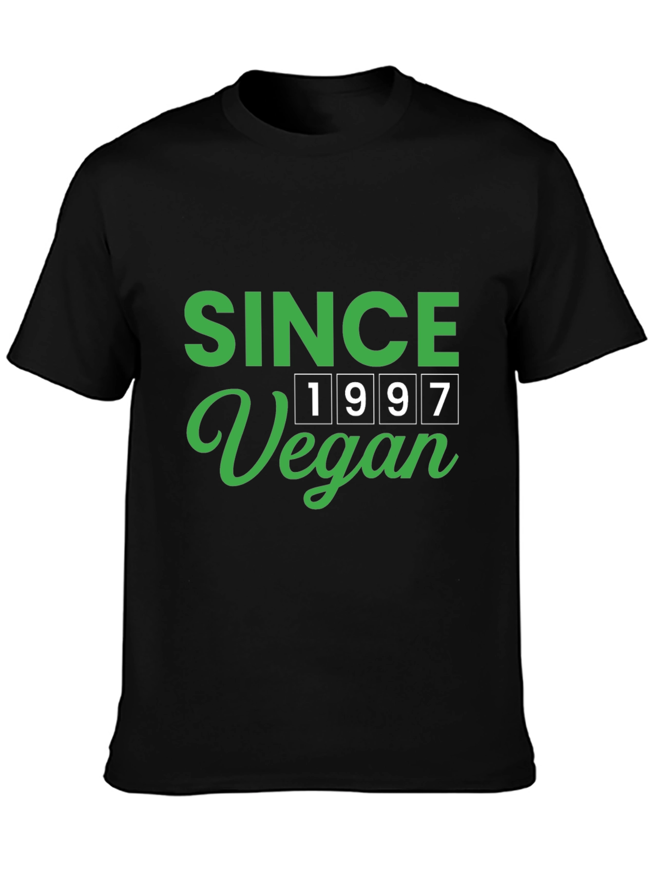 Vegan Since 1997 Black Graphic T-Shirt