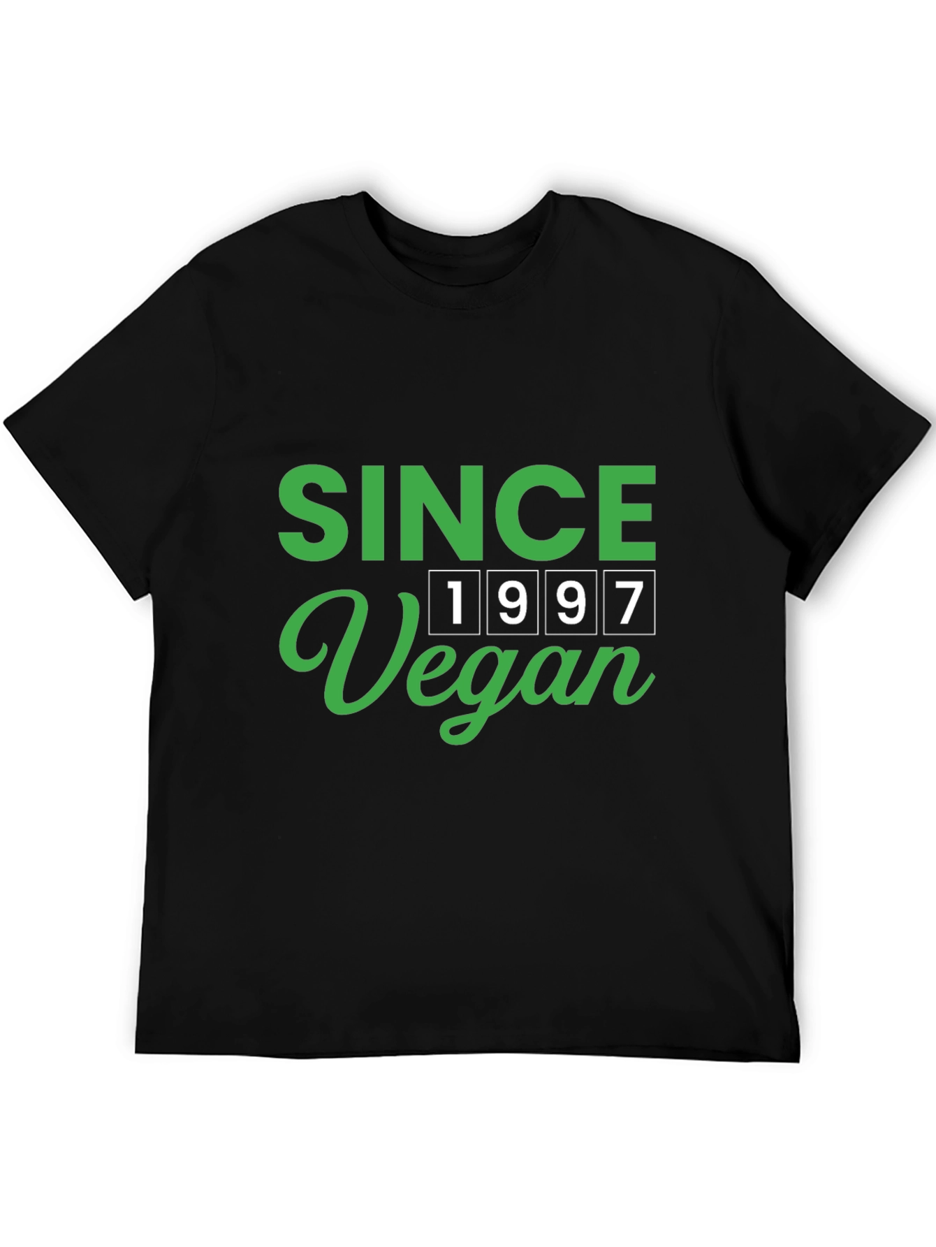 Vegan Since 1997 Black Graphic T-Shirt