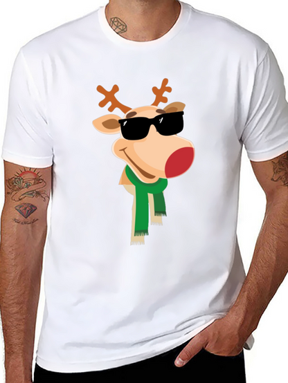 Cool Reindeer Graphic Tee - Holiday Style