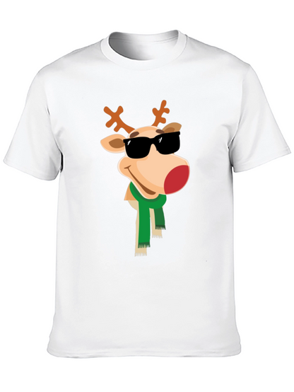 Cool Reindeer Graphic Tee - Holiday Style