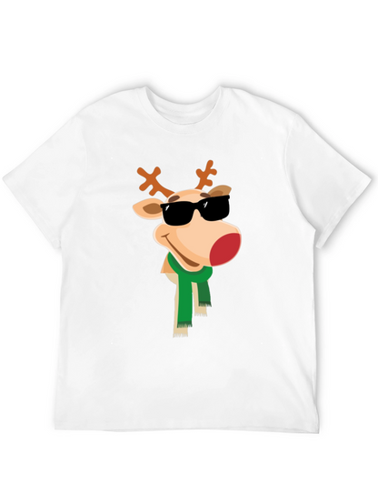 Cool Reindeer Graphic Tee - Holiday Style