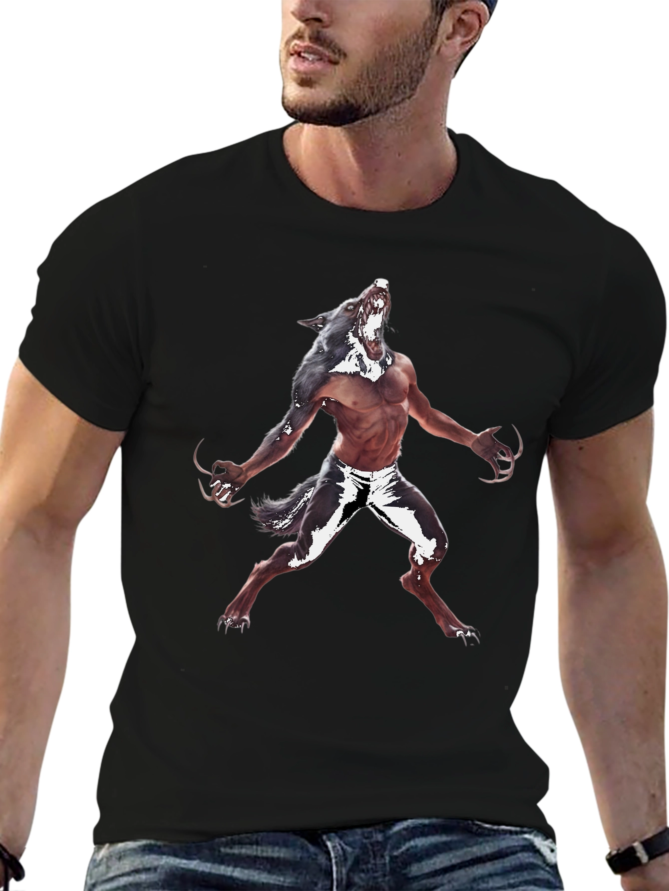 Werewolf Graphic Tee - Unleash Your Inner Beast!