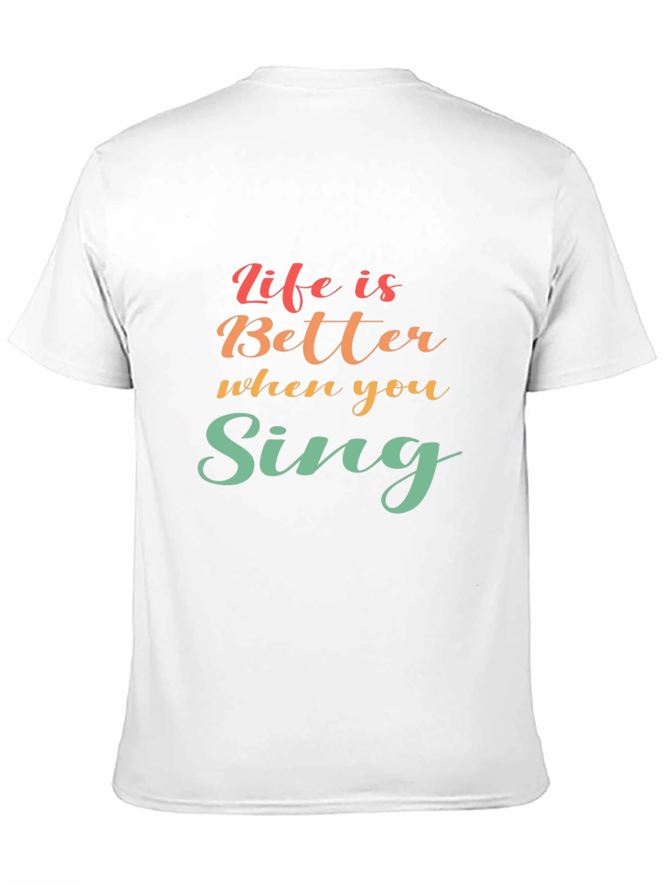 Life Is Better When You Sing Black T-Shirt
