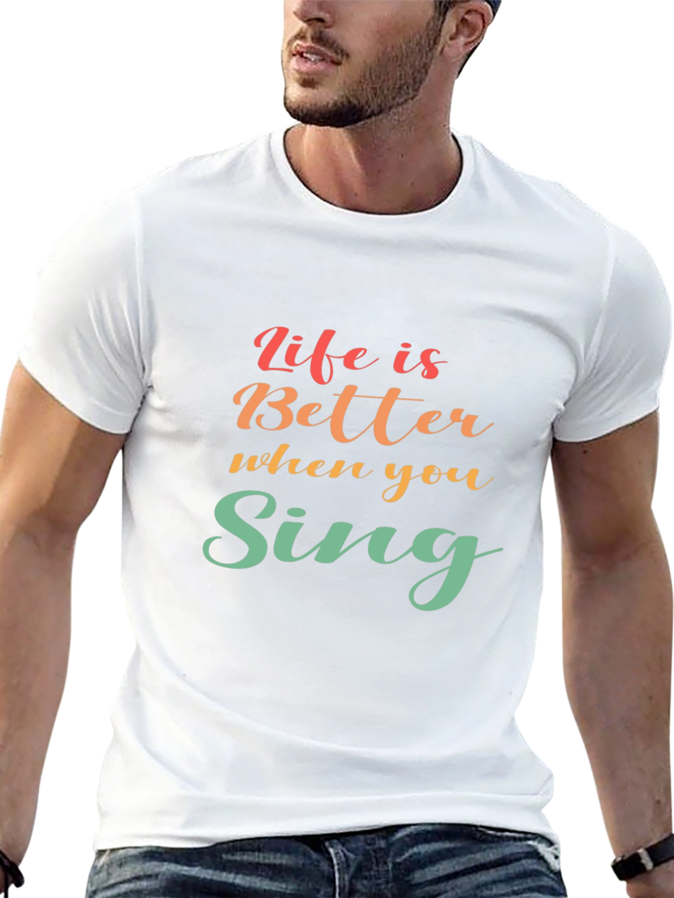 Life Is Better When You Sing Black T-Shirt