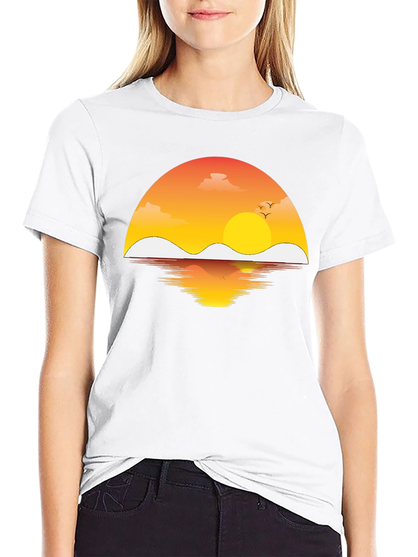Sunset Reflection Graphic T-Shirt
