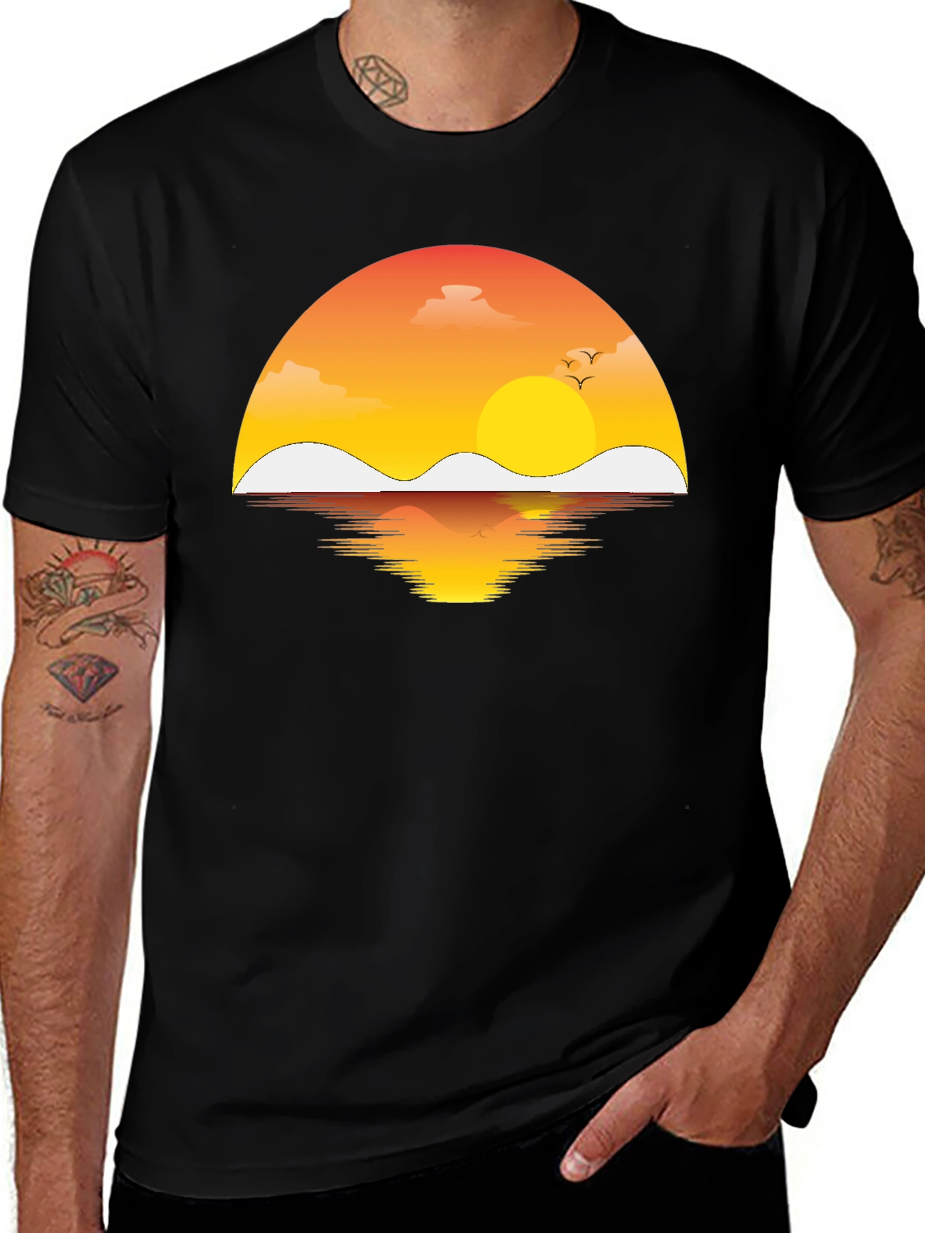 Sunset Reflection Graphic T-Shirt