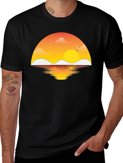 Sunset Reflection Graphic T-Shirt