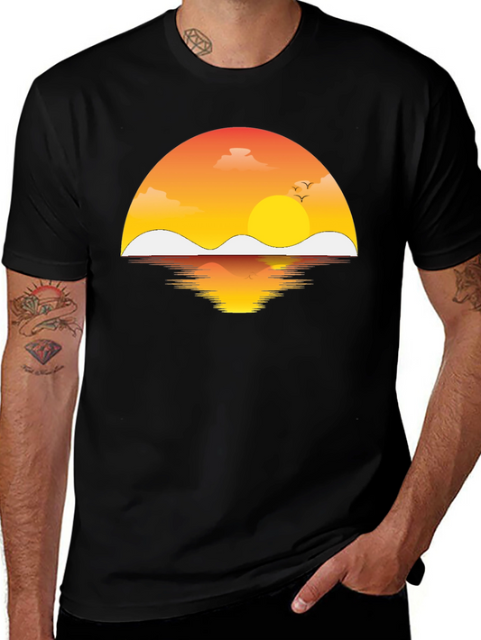 Sunset Reflection Graphic T-Shirt