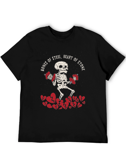 Bones of Steel Heart of Stone Workout T-Shirt