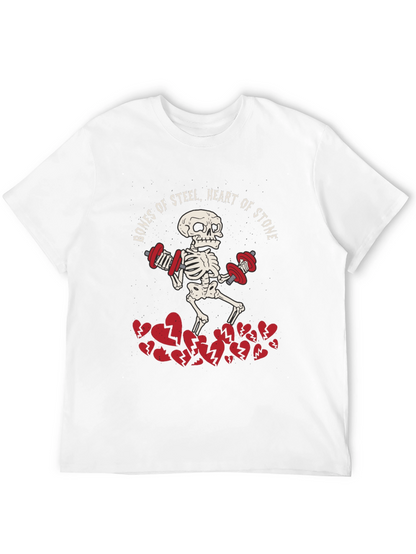 Bones of Steel Heart of Stone Workout T-Shirt