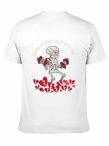 Bones of Steel Heart of Stone Workout T-Shirt