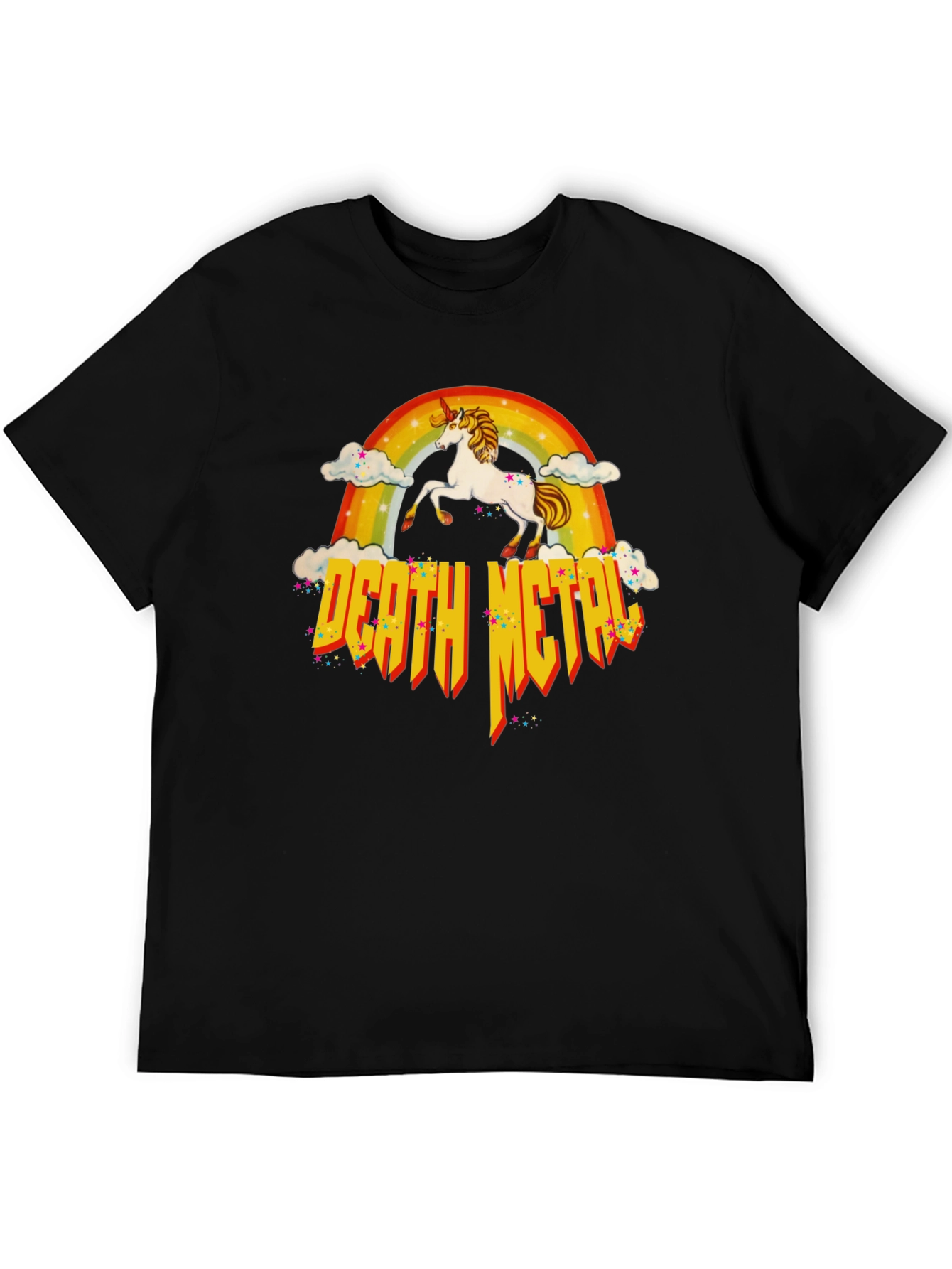 Unicorn Rainbow Death Metal T-Shirt