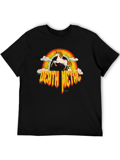 Unicorn Rainbow Death Metal T-Shirt