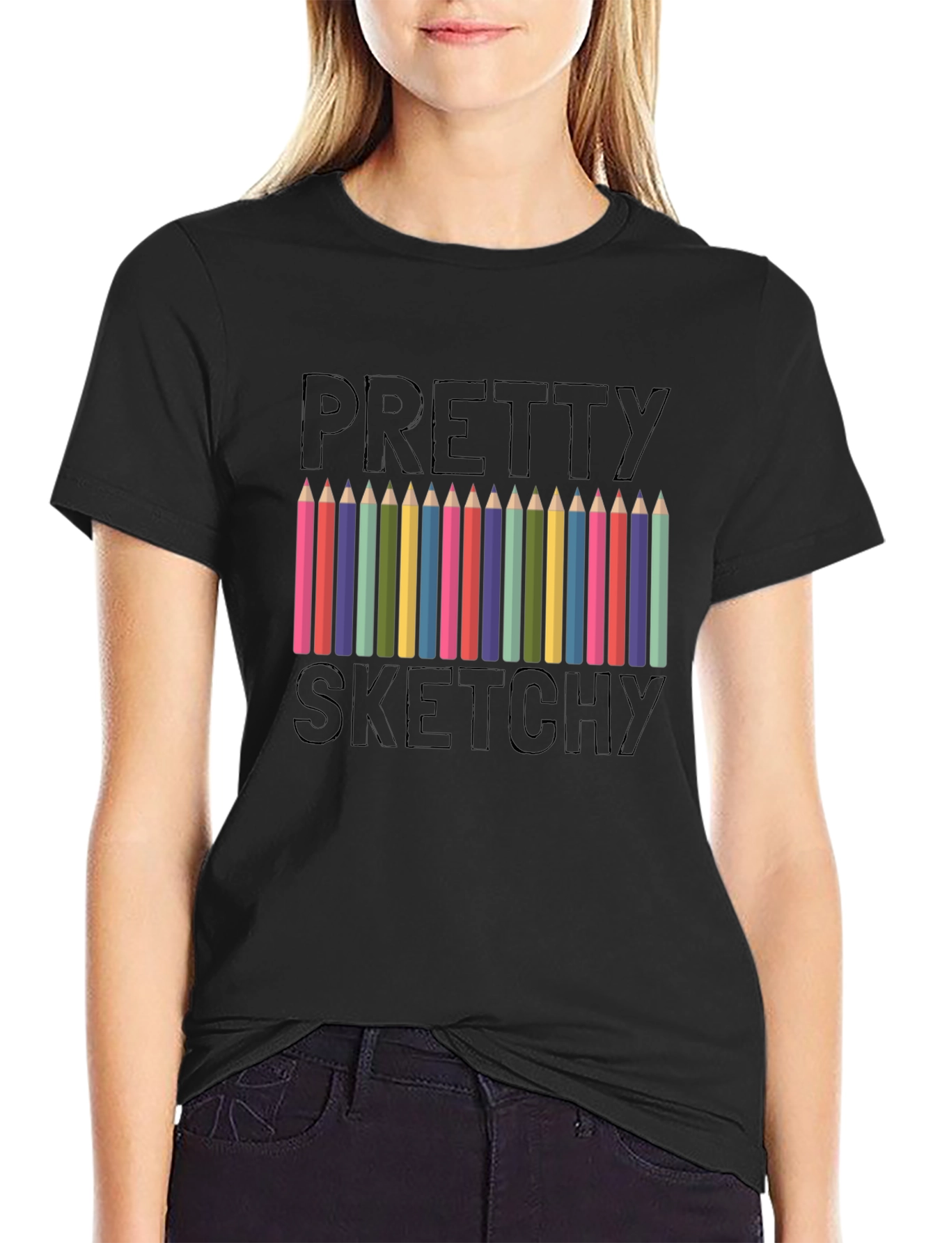 Pretty Sketchy Graphic T-Shirt - Artists Tee