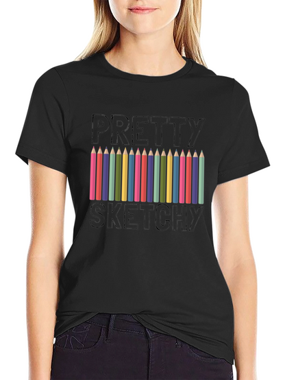 Pretty Sketchy Graphic T-Shirt - Artists Tee