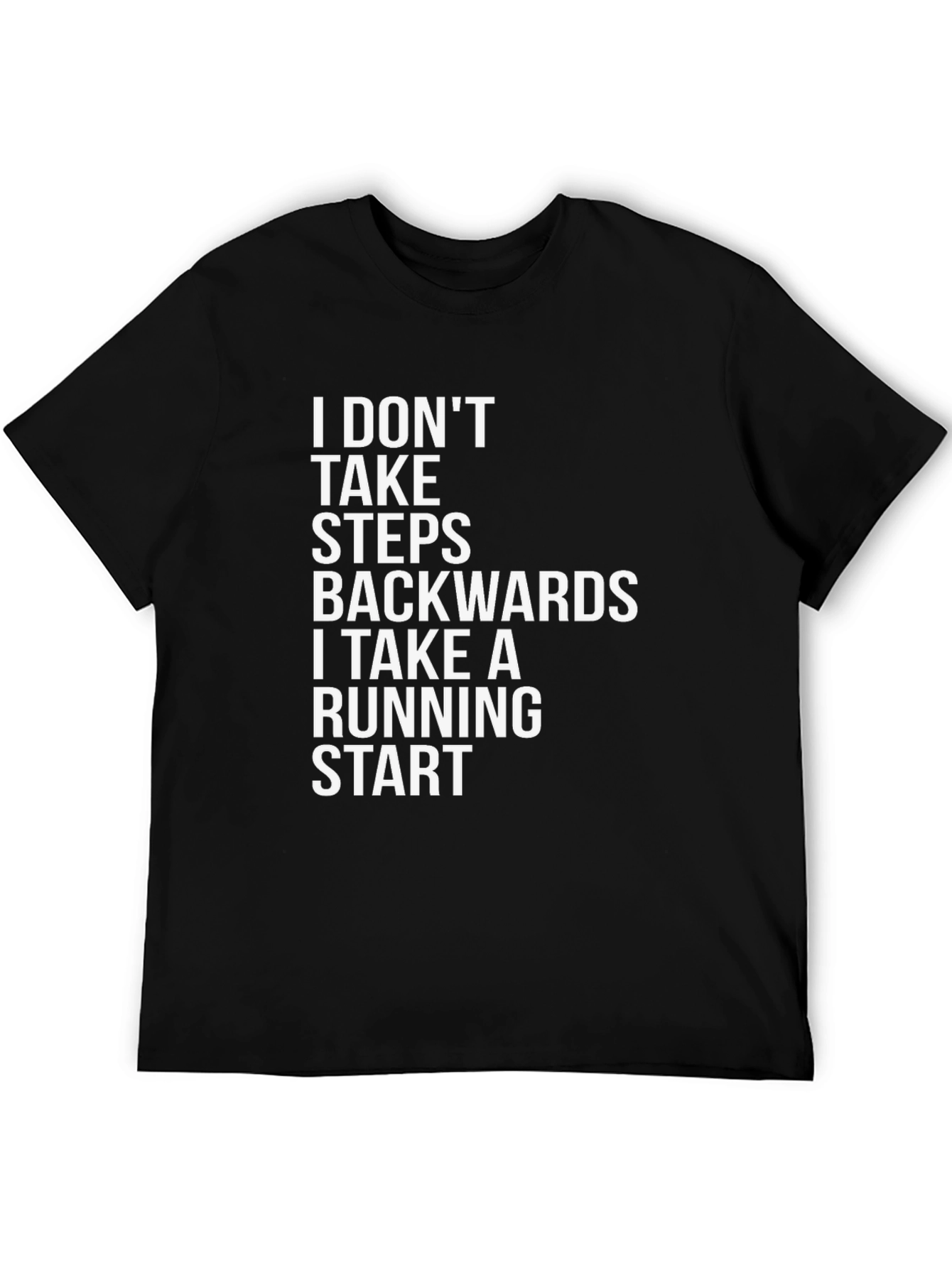 Motivational T-Shirt: Running Start Black Tee