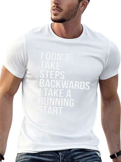 Motivational T-Shirt: Running Start Black Tee