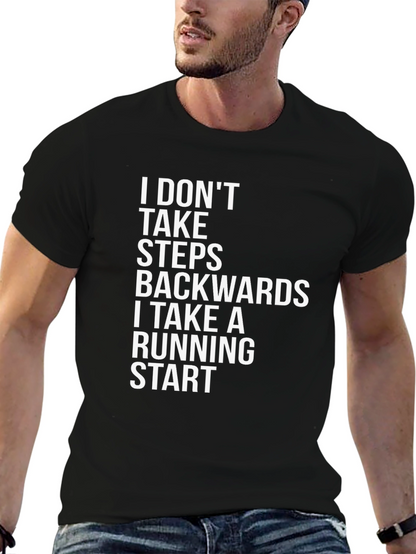 Motivational T-Shirt: Running Start Black Tee