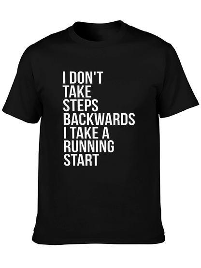 Motivational T-Shirt: Running Start Black Tee