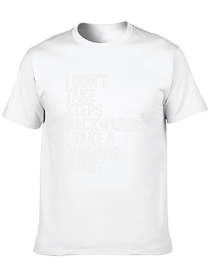 Motivational T-Shirt: Running Start Black Tee