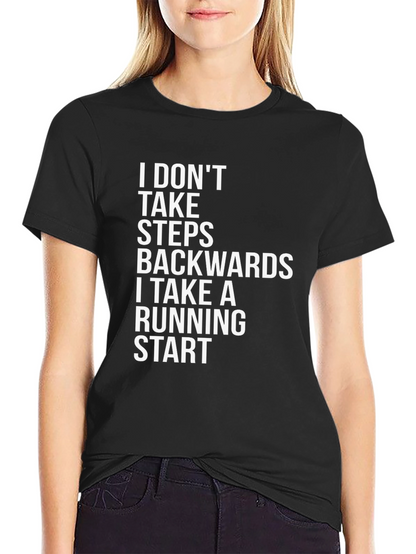 Motivational T-Shirt: Running Start Black Tee