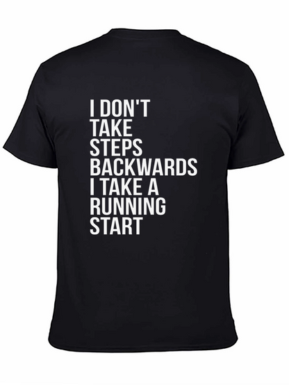 Motivational T-Shirt: Running Start Black Tee