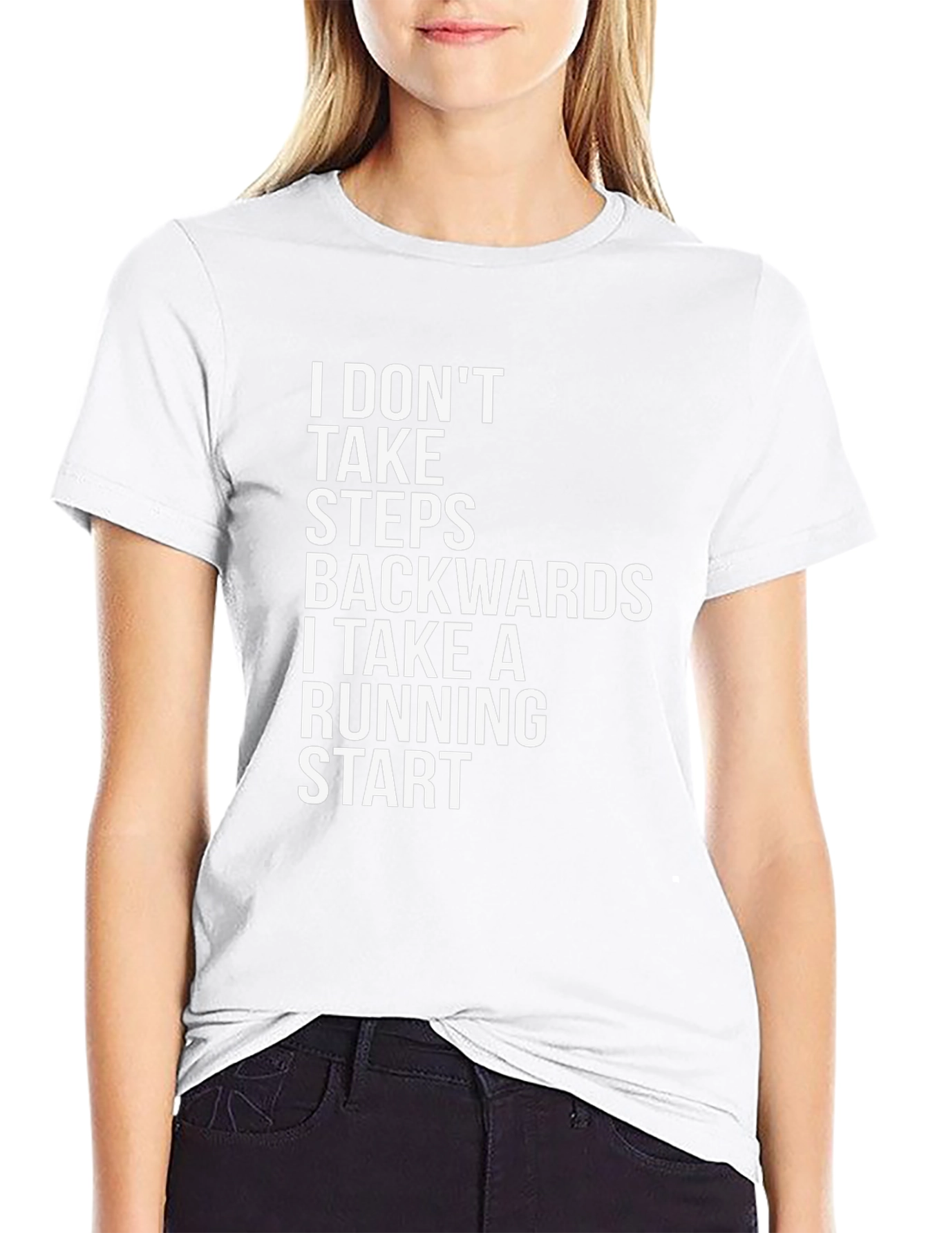 Motivational T-Shirt: Running Start Black Tee