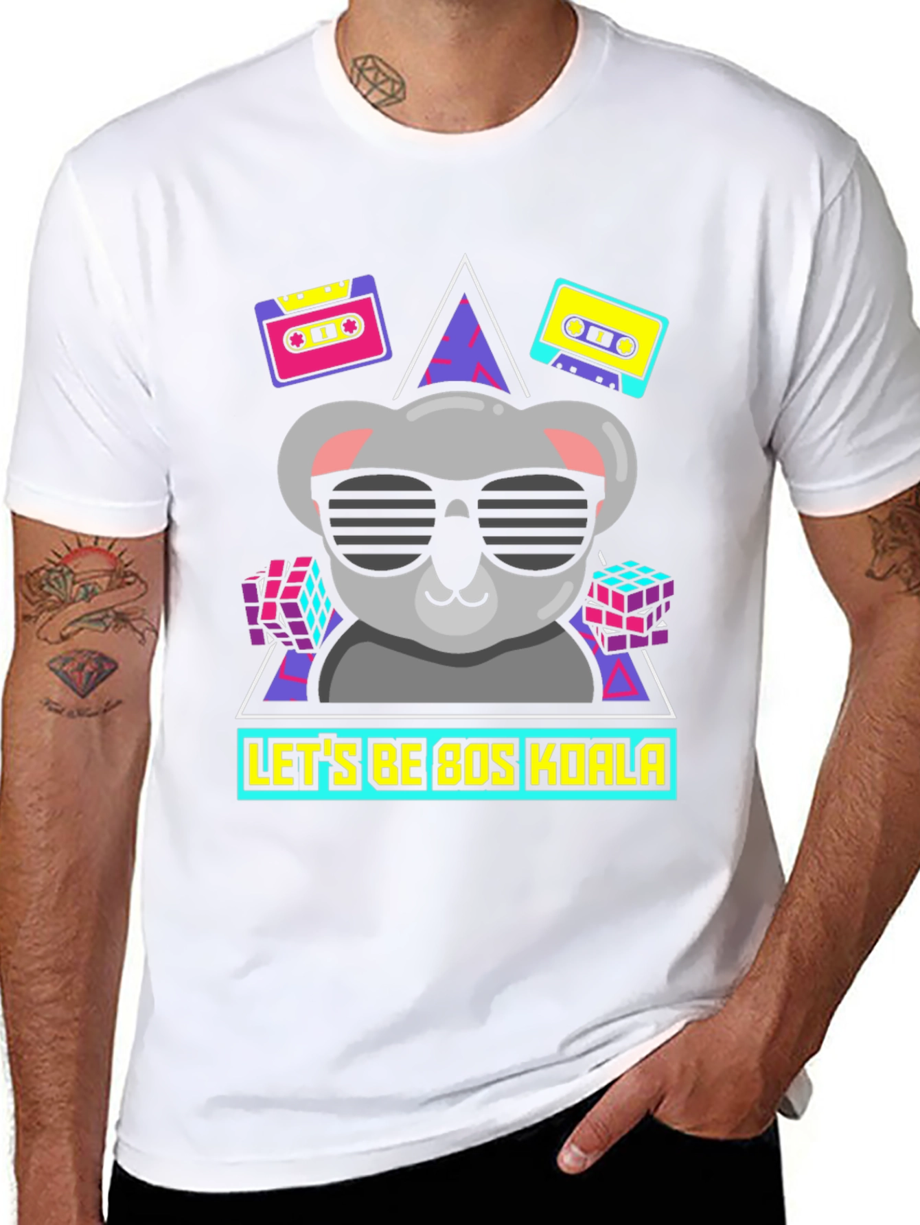 Retro 80s Koala T-Shirt - Cool Graphic Tee