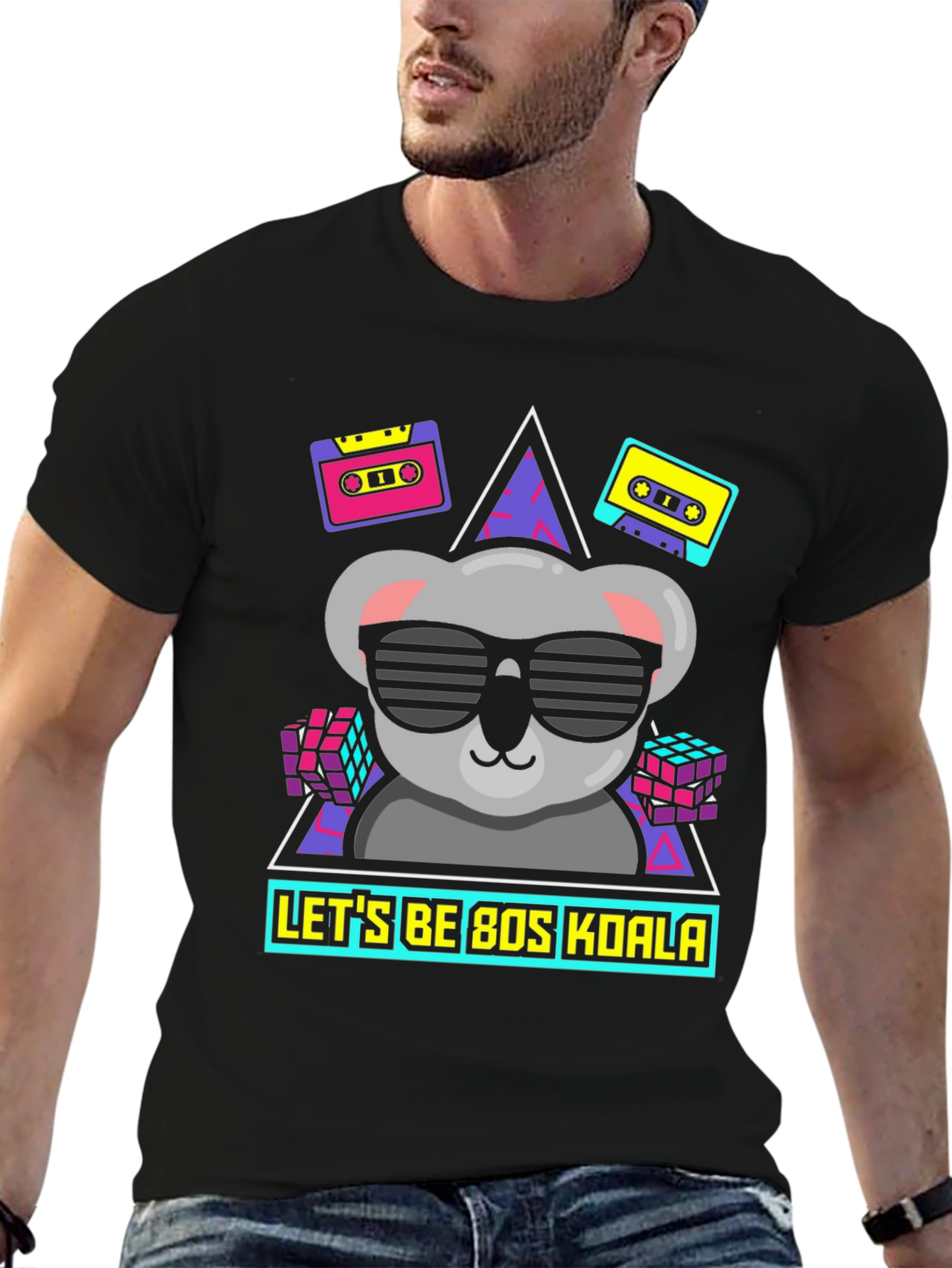 Retro 80s Koala T-Shirt - Cool Graphic Tee