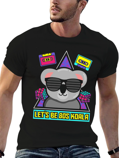 Retro 80s Koala T-Shirt - Cool Graphic Tee