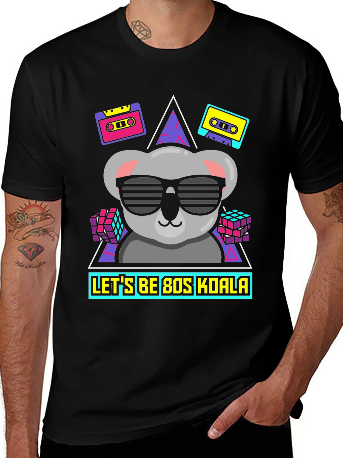 Retro 80s Koala T-Shirt - Cool Graphic Tee