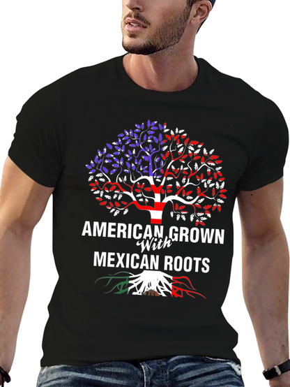 American Grown Mexican Roots T-Shirt