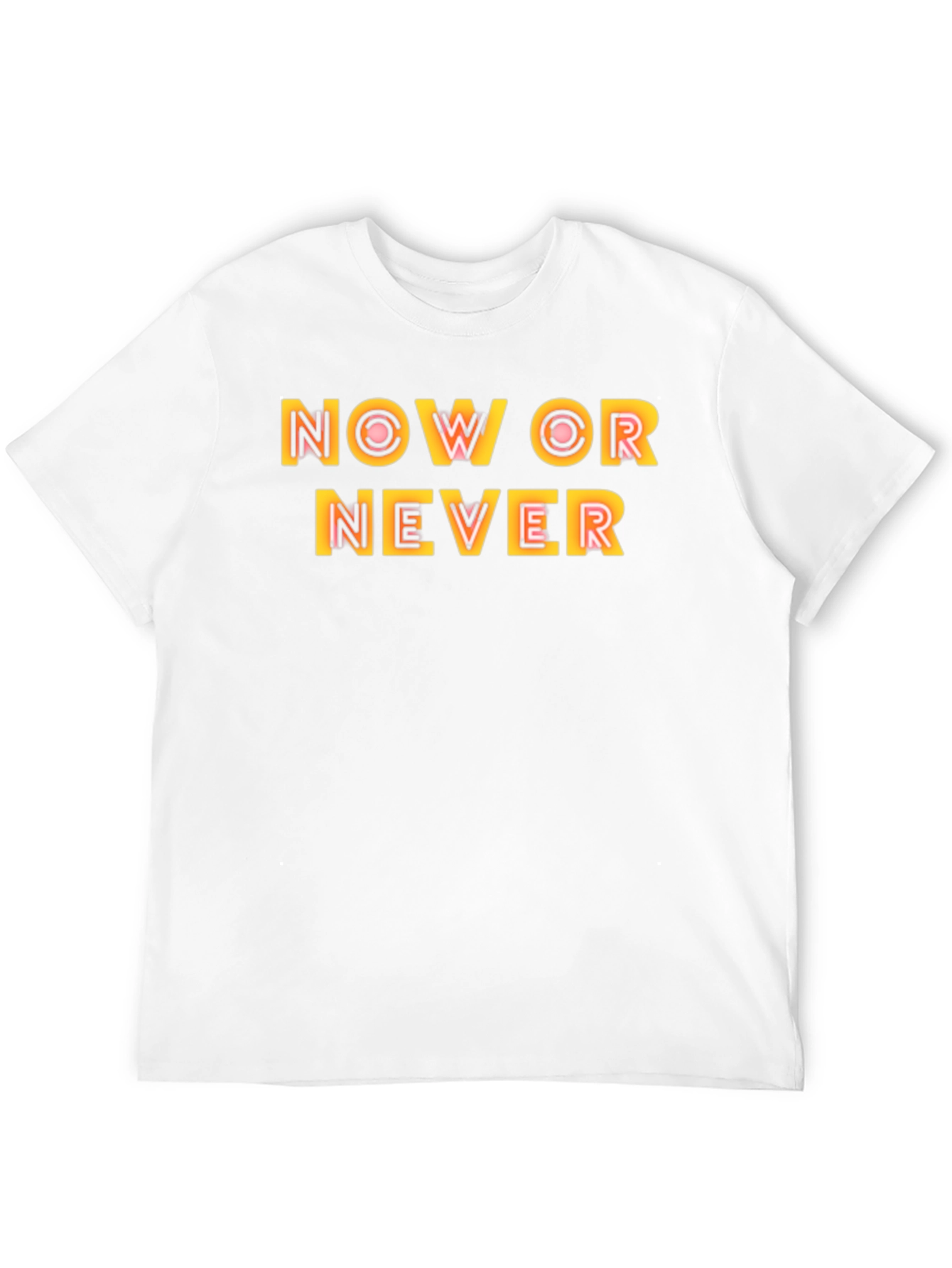 Now or Never Graphic Black Tee