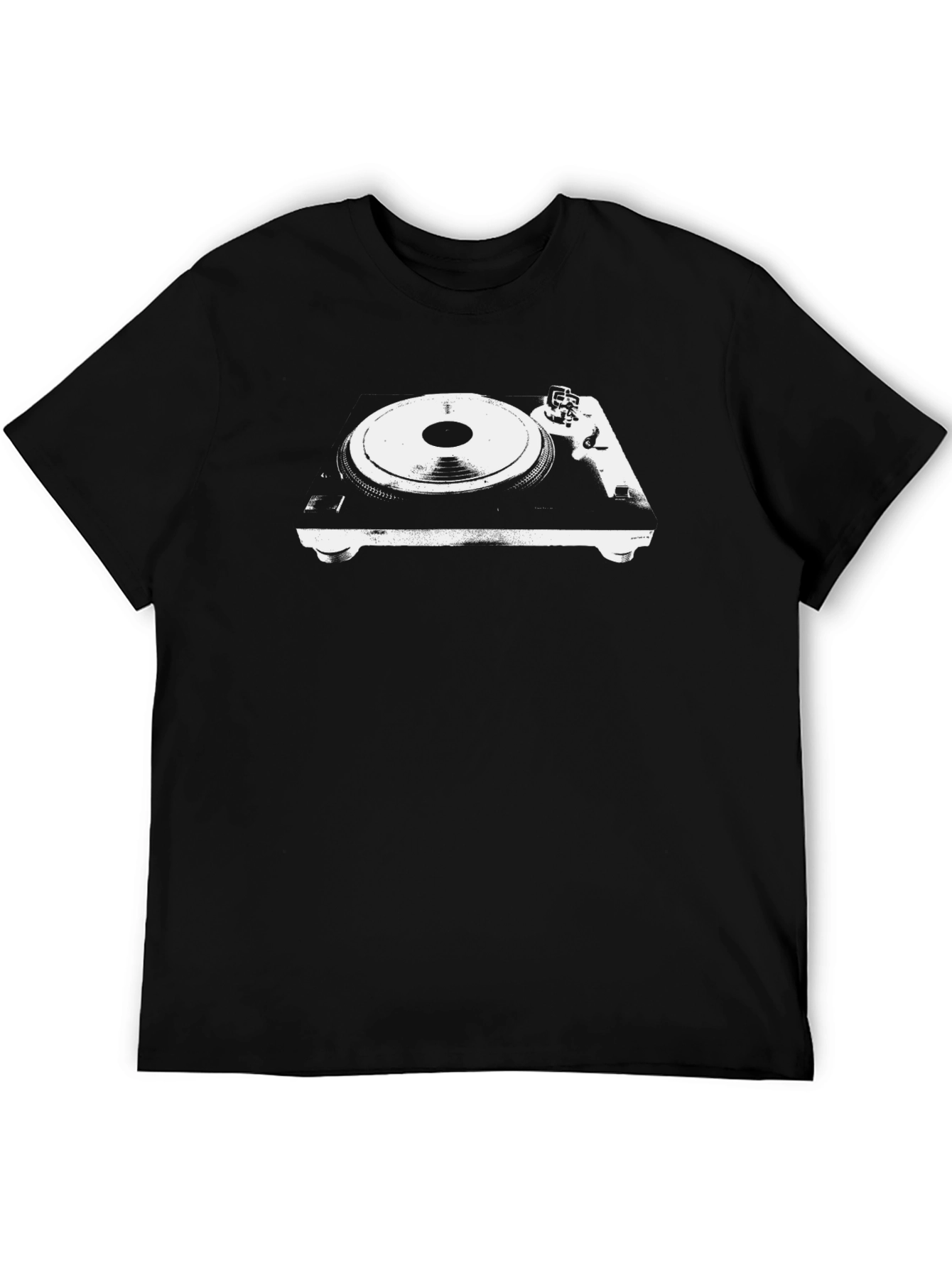 Turntable Graphic T-Shirt - Classic DJ Style
