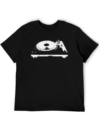 Turntable Graphic T-Shirt - Classic DJ Style