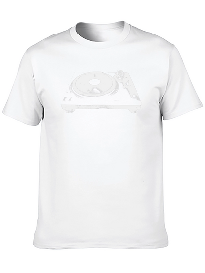 Turntable Graphic T-Shirt - Classic DJ Style