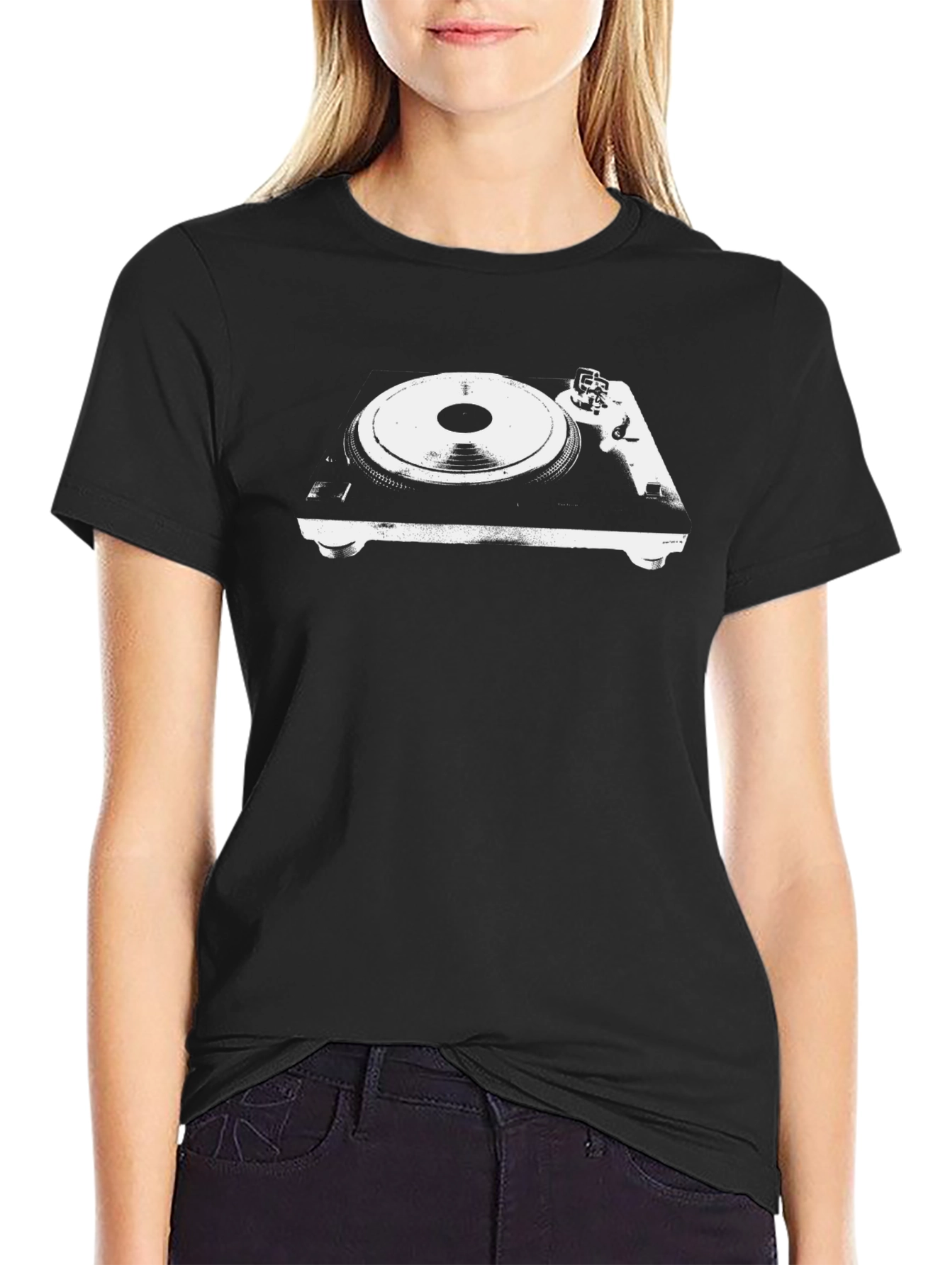 Turntable Graphic T-Shirt - Classic DJ Style