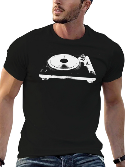 Turntable Graphic T-Shirt - Classic DJ Style