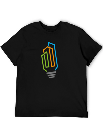 Modern Cityscape Lightbulb Graphic Tee