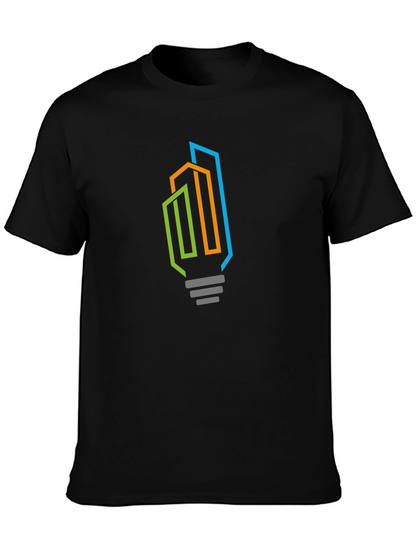 Modern Cityscape Lightbulb Graphic Tee